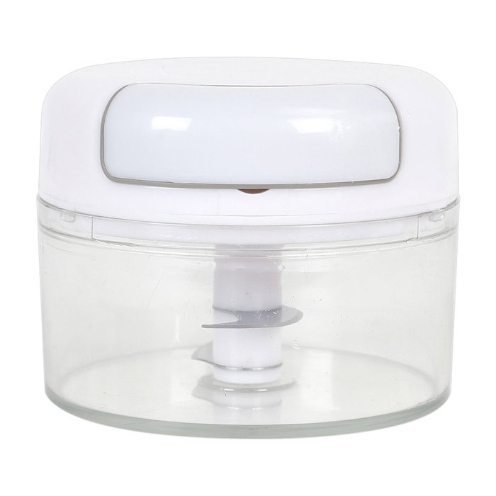 Cook Concept Picadora Manual Mini con Cuchillas de Acero Inoxidable, 2 Cuchillas Incluidas