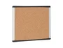 Bi-office Pizarra de corcho INKA reciclado con marco de aluminio y laterales negros 355x280 mm
