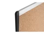 Bi-office Pizarra de corcho INKA reciclado con marco de aluminio y laterales negros 355x280 mm