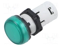 LOVATO ELECTRIC Lámpara de control Platinum 22mm verde 12VDC