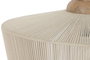 DKD Home Decor Lámpara de Techo de Algodón y Mango Natural
