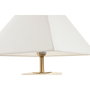 DKD Home Decor Lámpara de Sobremesa de Latón Dorado y Hueso