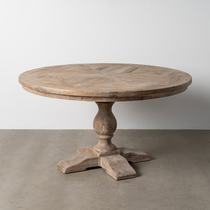Ixia Mesa de Comedor de Madera de Pino 140 x 140 x 76 cm Ixia Mesa de Comedor de Madera de Pino 140 x 140 x 76 cm