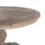 Ixia Mesa de Comedor de Madera de Pino 140 x 140 x 76 cm