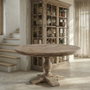 Ixia Mesa de Comedor de Madera de Pino 140 x 140 x 76 cm