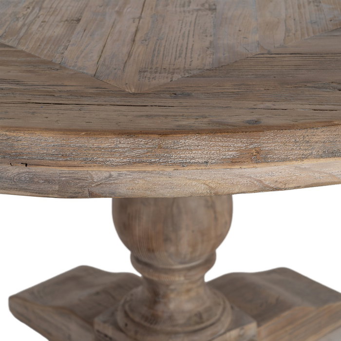 Ixia Mesa de Comedor de Madera de Pino 140 x 140 x 76 cm Ixia Mesa de Comedor de Madera de Pino 140 x 140 x 76 cm