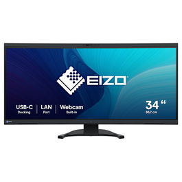 EIZO FlexScan EV3450XC-BK - Monitor Curvo 34.1" (86.6 cm) UltraWide Quad HD 3440x1440, 5 ms, IPS, 21:9, USB-C 94W, HDMI, DisplayPort, Altavoces, Negro