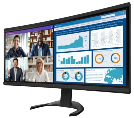 Eizo FlexScan EV3450XC-BK Curvo 34.1 Pulgadas UltraWide Quad HD IPS Eizo FlexScan EV3450XC-BK Curvo 34.1 Pulgadas UltraWide Quad HD IPS
