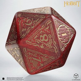 Q Workshop El Hobbit Spindown Jumbo Dado Ember TCG D20