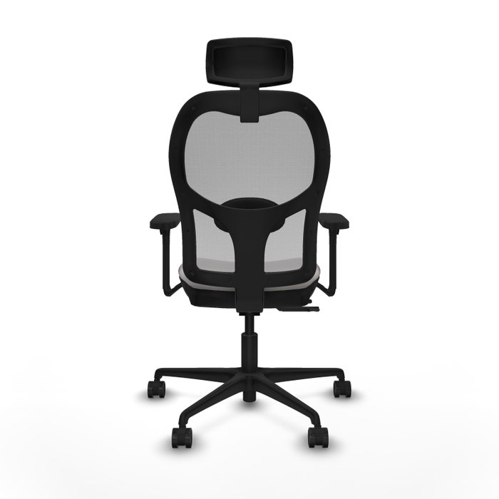 PIQUERAS Y CRESPO Silla de oficina Jorquera con mecanismo Sincro/Traslack, Blanco y Gris PIQUERAS Y CRESPO Silla de oficina Jorquera con mecanismo Sincro/Traslack, Blanco y Gris