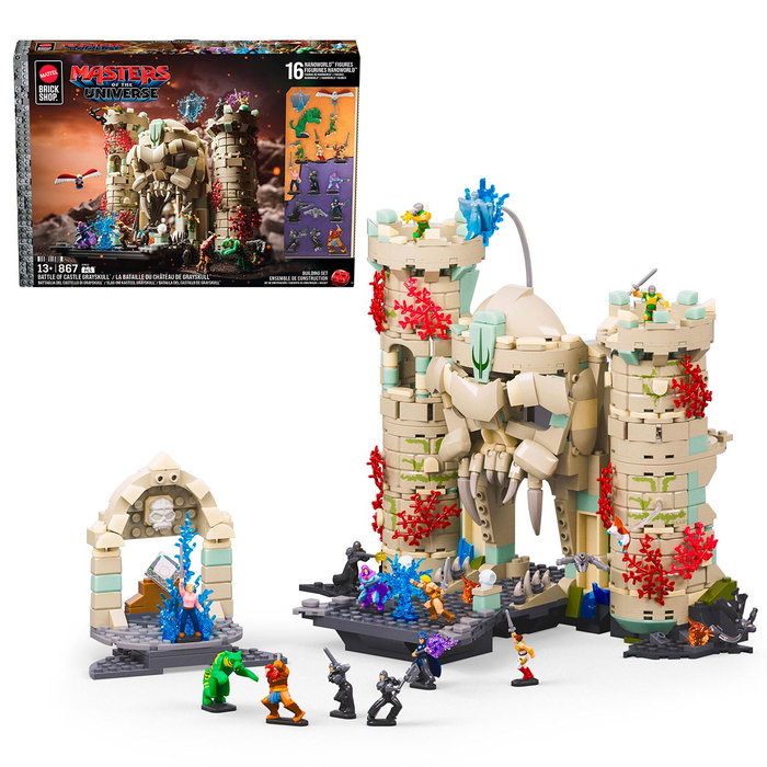 Mattel Castle Grayskull Brick Shop Set de Construcción Masters of the Universe Mattel Castle Grayskull Brick Shop Set de Construcción Masters of the Universe