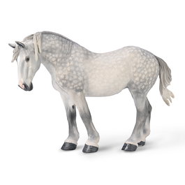 Collecta Yegua Percherón Gris Moteado XL 80029 Figura Realista Pintada a Mano +3 años