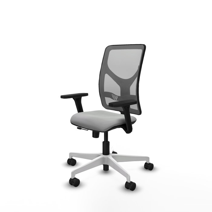 PIQUERAS Y CRESPO Silla de oficina Motilla Gris con mecanismo Sincro/Traslack