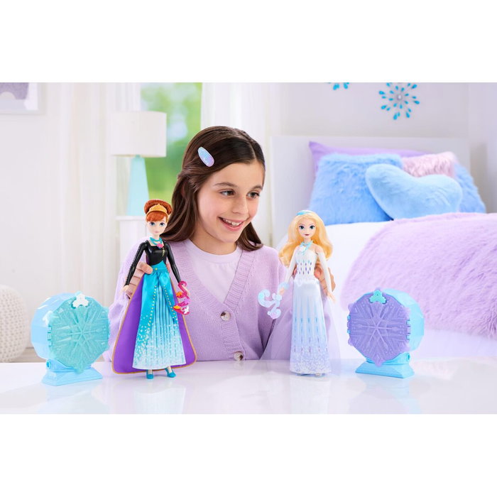 Mattel Disney Frozen 2 Anna Jewel Reveal - Muñeca de moda con accesorios sorpresa