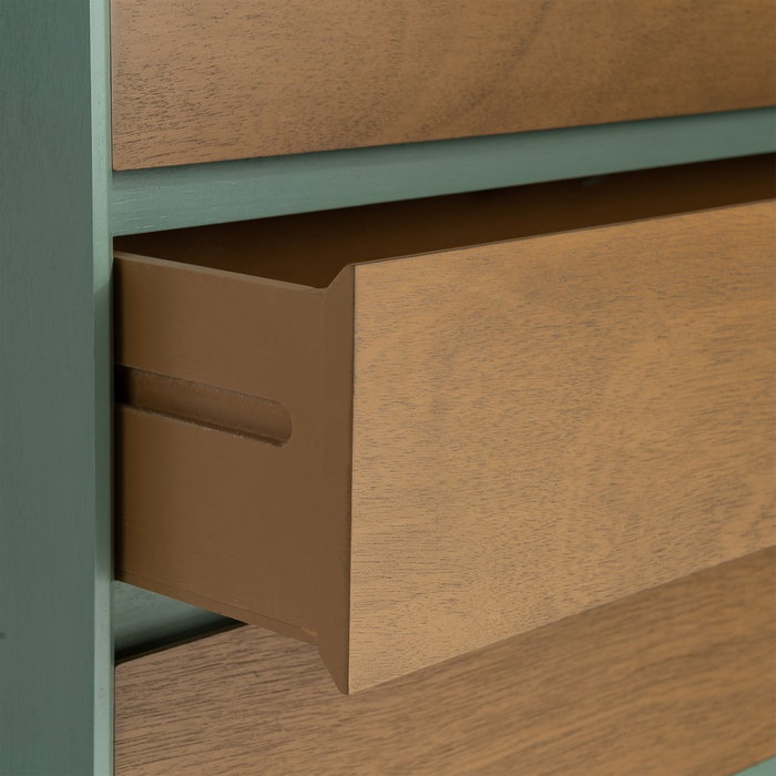 Cómoda Verde Dm Dormitorio 75 X 35 X 75 cm Cómoda Verde Dm Dormitorio 75 X 35 X 75 cm