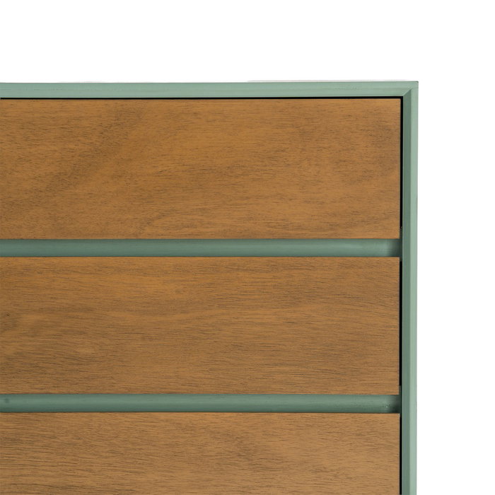 Cómoda Verde Dm Dormitorio 75 X 35 X 75 cm Cómoda Verde Dm Dormitorio 75 X 35 X 75 cm