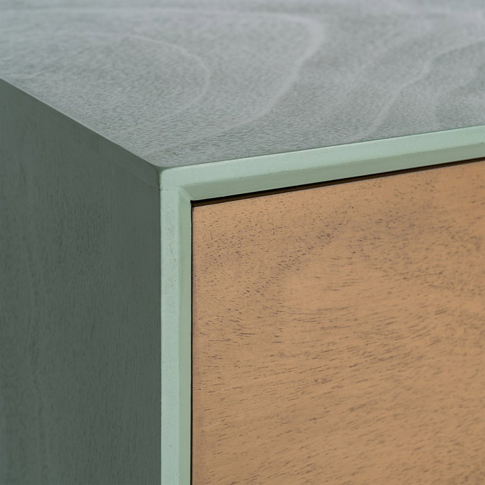 Cómoda Verde Dm Dormitorio 75 X 35 X 75 cm Cómoda Verde Dm Dormitorio 75 X 35 X 75 cm
