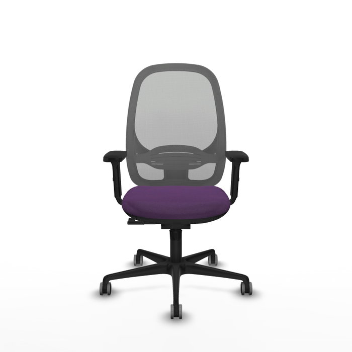 PIQUERAS Y CRESPO Silla de oficina Cilanco con mecanismo Sincro, Morado y Gris