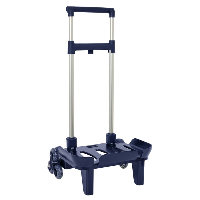 Safta Carro Portamochilas Plegable Triple Rueda Azul Marino