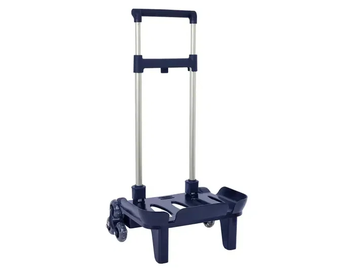Safta Carro Portamochilas Plegable Triple Rueda Azul Marino