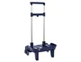Safta Carro Portamochilas Plegable Triple Rueda Azul Marino