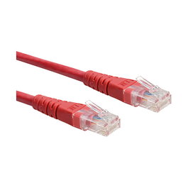 ROLINE Patchkabel 0,5m Cat.6 Class E UTP RJ-45 Macho a Macho Color Rojo - Referencia 21.15.1521