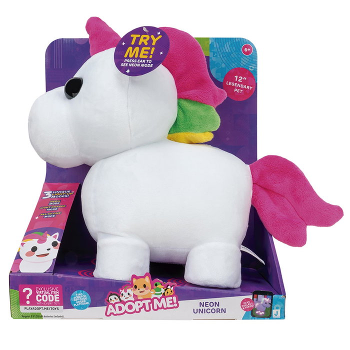 Peluche Unicornio Neon Adopt Me Ame0011 Jazwares