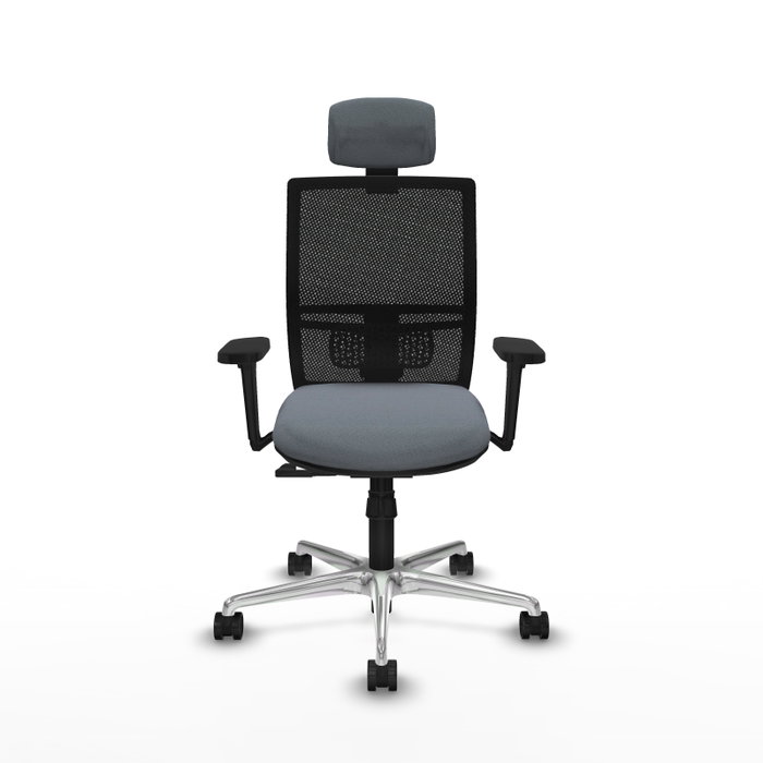 PIQUERAS Y CRESPO Silla de oficina Yunquera Gris con mecanismo Sincro PIQUERAS Y CRESPO Silla de oficina Yunquera Gris con mecanismo Sincro