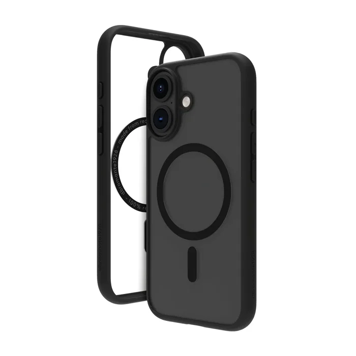 Dbramante1928 Carcasa trasera Grenen para iPhone 16 Plus – Negro, Plástico, Compatible con MagSafe