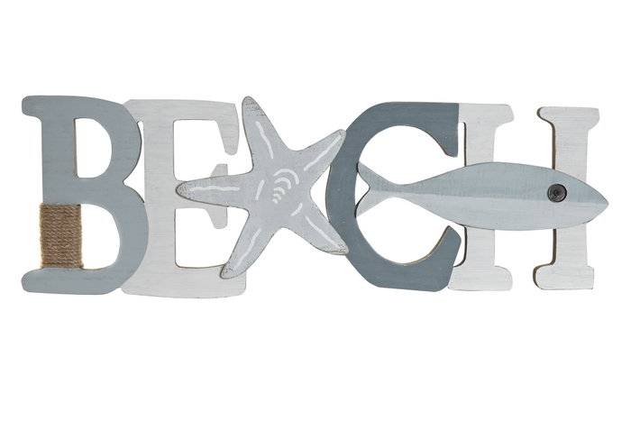 DKD Home Decor Decoración de pared Beach MDF Metal Multicolor DKD Home Decor Decoración de pared Beach MDF Metal Multicolor