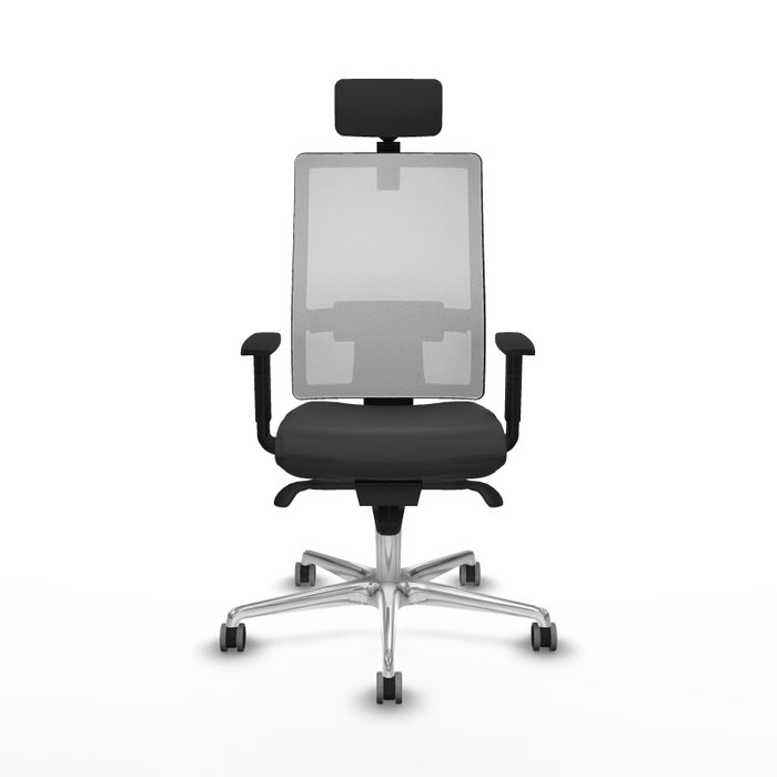 PIQUERAS Y CRESPO Silla de oficina Horna con mecanismo Sincro, Gris oscuro y Blanco PIQUERAS Y CRESPO Silla de oficina Horna con mecanismo Sincro, Gris oscuro y Blanco