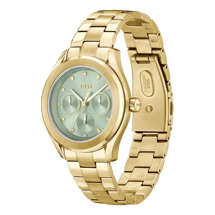 Boss Reloj para mujer 1502745 Dorado con Esfera Verde