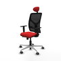 PIQUERAS Y CRESPO Silla de oficina Motilla Sincro/Traslack Rojo y Negro