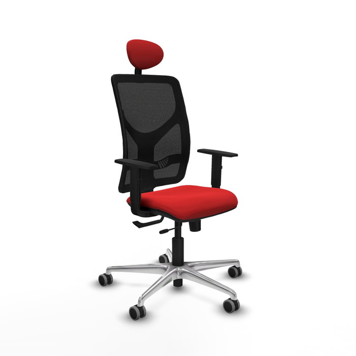 PIQUERAS Y CRESPO Silla de oficina Motilla Sincro/Traslack Rojo y Negro PIQUERAS Y CRESPO Silla de oficina Motilla Sincro/Traslack Rojo y Negro
