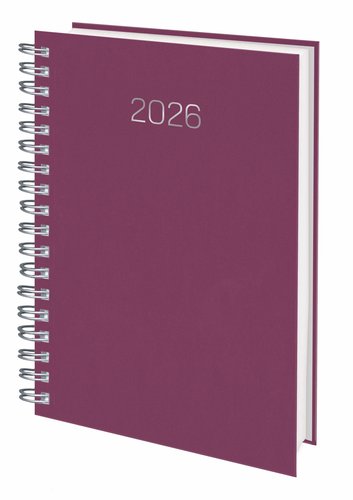 Agenda Anual (2026) Edeusto Positano Wire-O Tapa Dura D13 166X240 D/P Violeta (550)