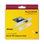 DeLOCK 89948 Tarjeta PCI Express x1 a 1 Puerto Seriell RS-232, Interna, Color Verde, Chipset ASIX AX99100, Compatible Windows 10/8.1/7