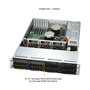 Supermicro Barebone Server SuperServer 2U X13DEI-T con 8 bahias 3.5" Hot-Swap y 2 fuentes de alimentacion de 1200W