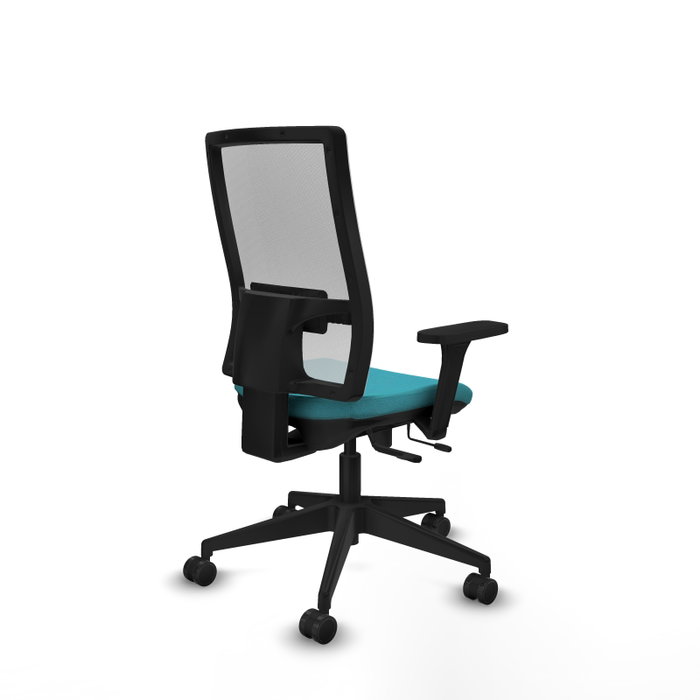PIQUERAS Y CRESPO Silla de oficina Horna con mecanismo Sincro/Traslack, Turquesa y Blanco PIQUERAS Y CRESPO Silla de oficina Horna con mecanismo Sincro/Traslack, Turquesa y Blanco