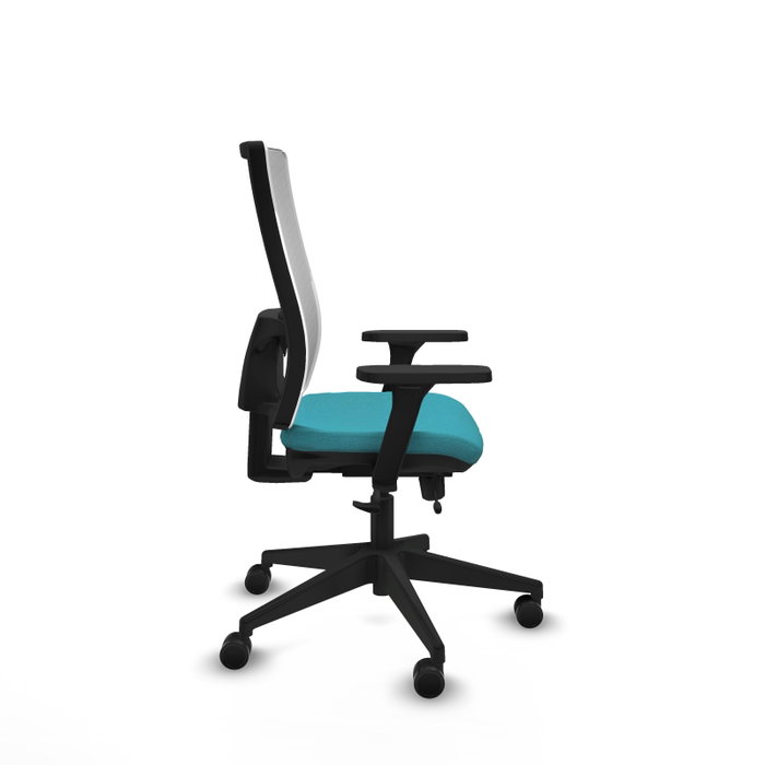 PIQUERAS Y CRESPO Silla de oficina Horna con mecanismo Sincro/Traslack, Turquesa y Blanco PIQUERAS Y CRESPO Silla de oficina Horna con mecanismo Sincro/Traslack, Turquesa y Blanco