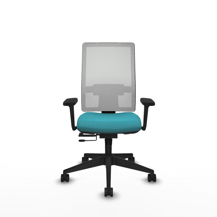 PIQUERAS Y CRESPO Silla de oficina Horna con mecanismo Sincro/Traslack, Turquesa y Blanco PIQUERAS Y CRESPO Silla de oficina Horna con mecanismo Sincro/Traslack, Turquesa y Blanco