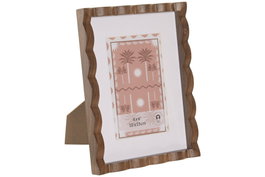 DKD Home Decor Marco de Fotos MDF 10x15 Marrón