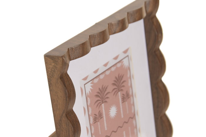 DKD Home Decor Marco de Fotos MDF 10x15 Marrón