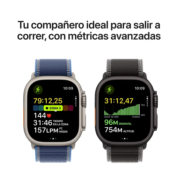 Apple Watch Ultra 3 GPS + Cellular 49 mm Titanio Natural con Loop Alpine Azul Claro Talla M Apple Watch Ultra 3 GPS + Cellular 49 mm Titanio Natural con Loop Alpine Azul Claro Talla M