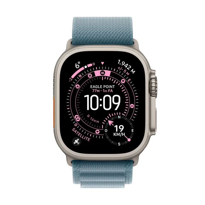 Apple Watch Ultra 3 GPS + Cellular 49 mm Titanio Natural con Loop Alpine Azul Claro Talla M Apple Watch Ultra 3 GPS + Cellular 49 mm Titanio Natural con Loop Alpine Azul Claro Talla M