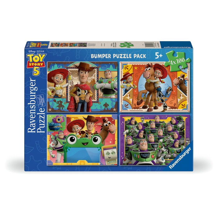 Ravensburger Puzzle Toy Story 5, 4x100 Piezas