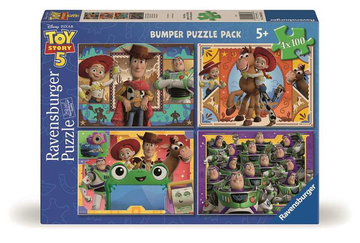 Ravensburger Puzzle Toy Story 5, 4x100 Piezas