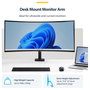 StarTech.com Soporte VESA de Sobremesa para Monitor Curvo de 49 Pulgadas Ultraancho