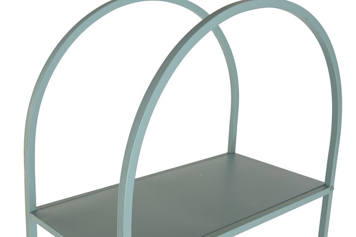 DKD Home Decor - Estantería Urban Arc Turquesa - 4 Baldas Desmontable - Metal 30 x 183.5 x 60 cm