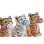 DKD Home Decor Figura de Resina Gato Surtido de 3 Unidades