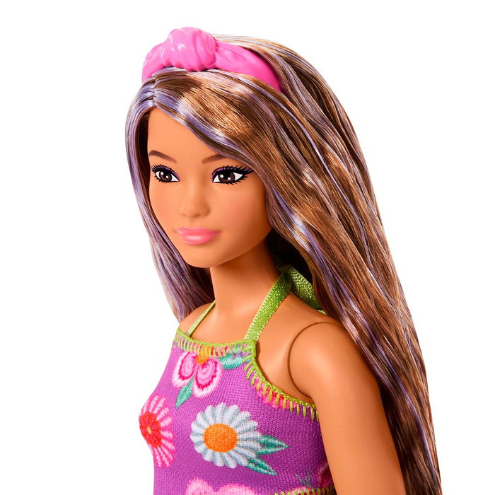 Barbie Muñeca Fashionista Traje De Flores JJN57 Mattel